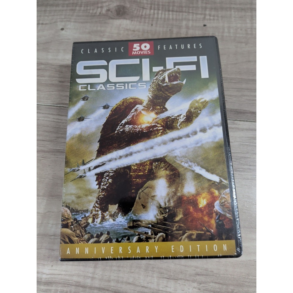 SCI-FI CLASSICS 50 Movie Pack DVD 12-Disc Kaiju Aliens Robots Mutants and More!